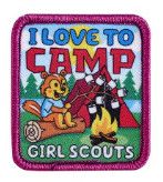 I Love to Camp Chipmunk Patch
