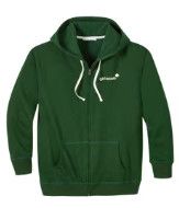 Adult Green Zip Up Hoodie