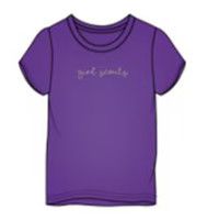 Women&#39;s Embroidered Burnout T-Shirt