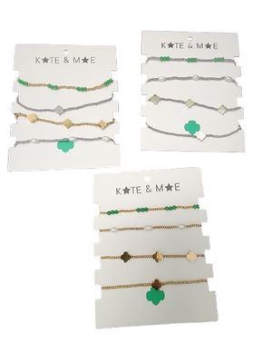 Stacked Trefoil Bracelet