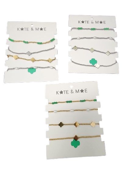 Stacked Trefoil Bracelet