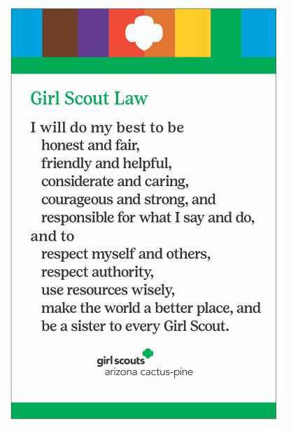 Girl Scout Law Poster