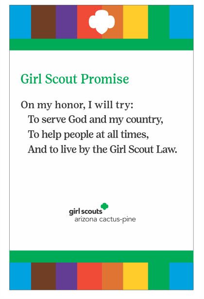 Girl Scout Promise Poster