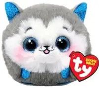 TY Puffies Slush Husky Grey