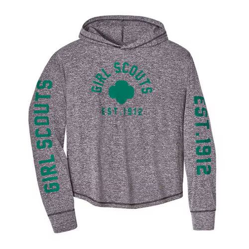 Adult Hooded Sporty Long Sleeve T-Shirt