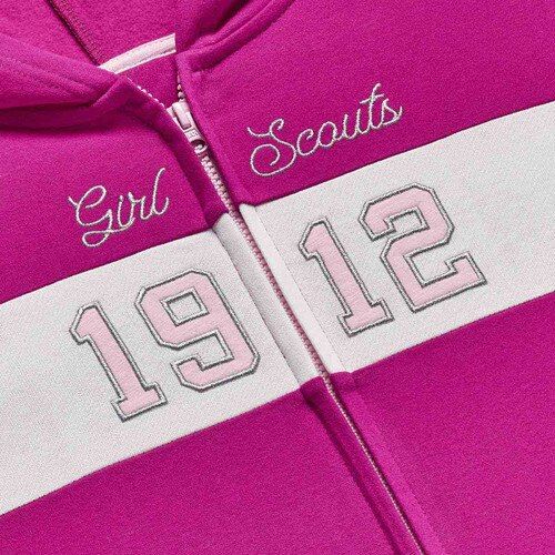 Girls Lurex 1912 Zip Up Hoodie