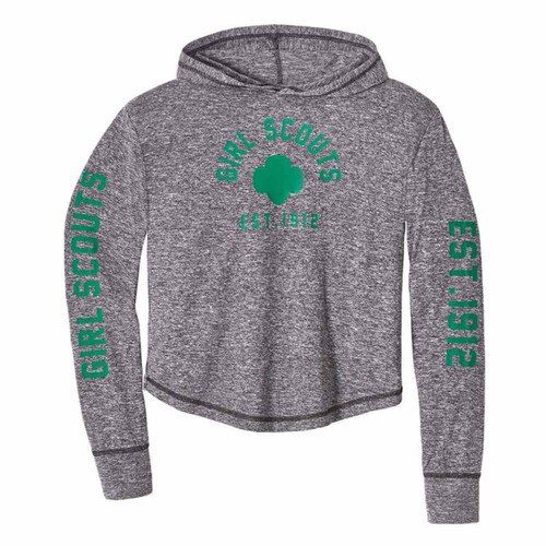 Girls Hooded Sporty Long Sleeve T-Shirt