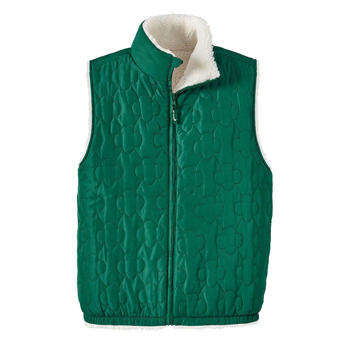 Adult Trefoil Reversible Puffer Vest