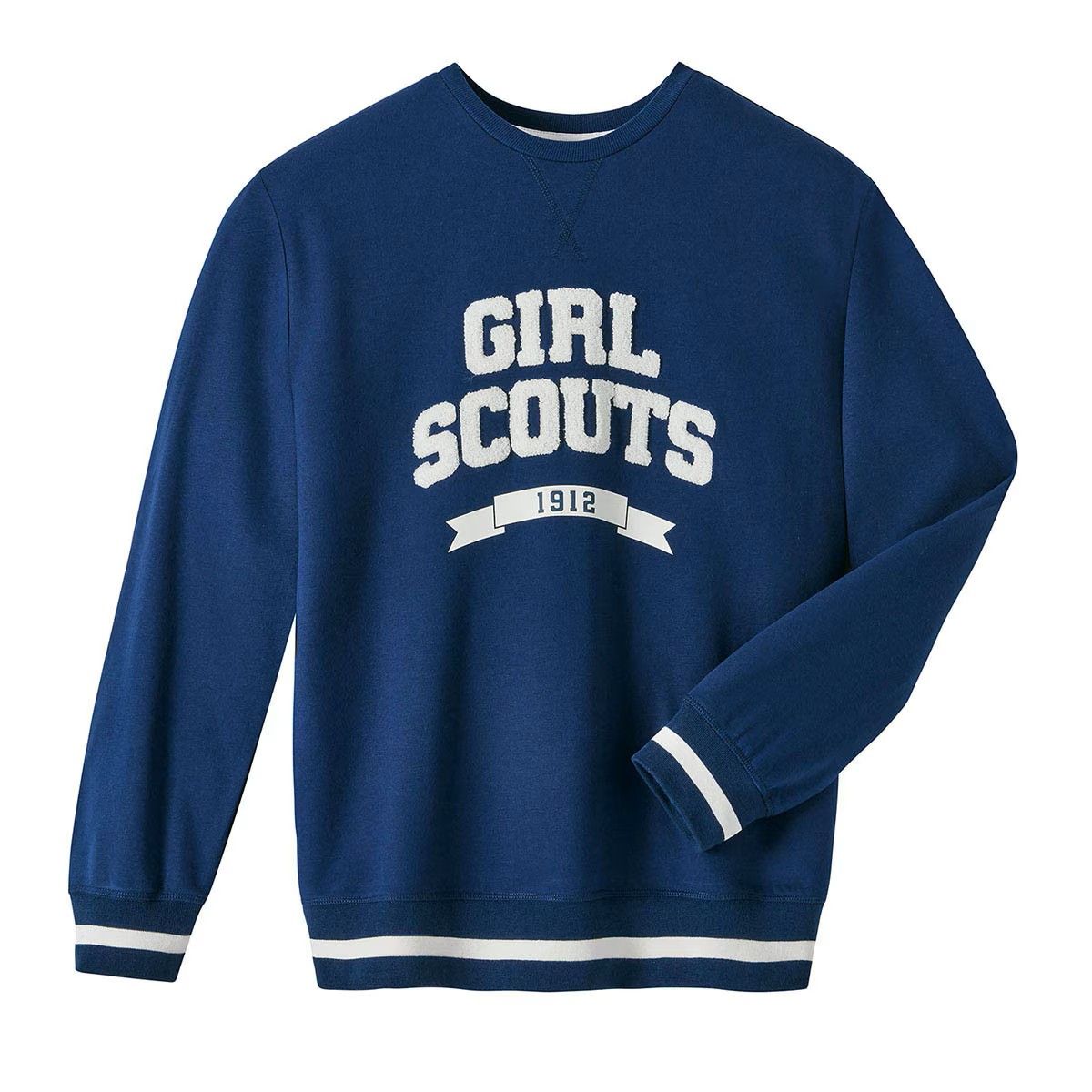 Adult Navy Varsity Pullover Sweatshirt