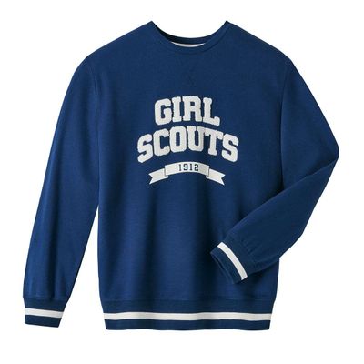 Adult Navy Varsity Pullover Sweatshirt