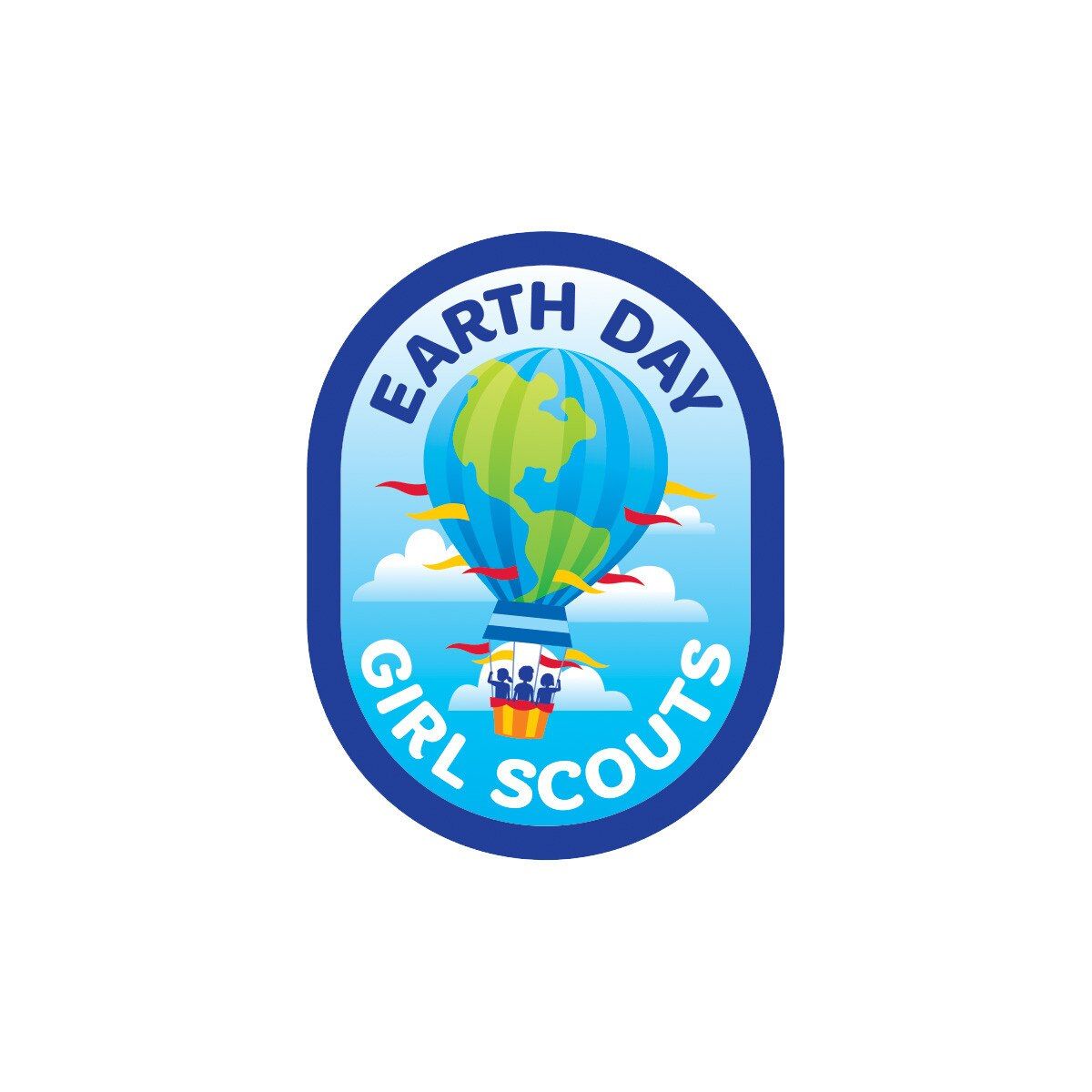 Earth Day Hot Air Balloon Sew-On Patch