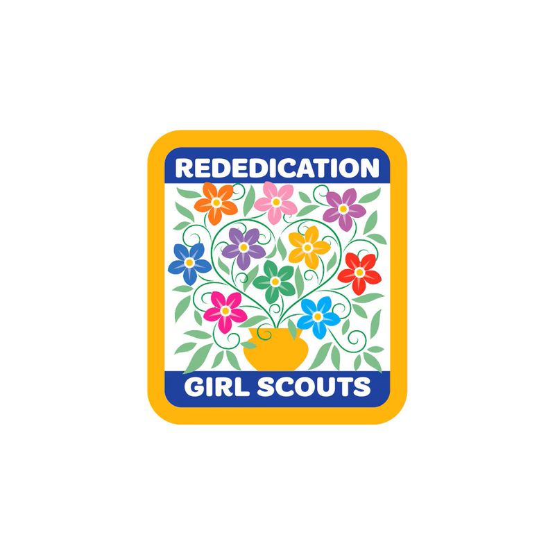 Rededication Floral Sew-On Patch
