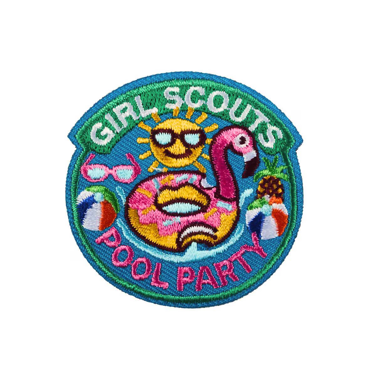 Pool Party Flamingo Iron-On Patch