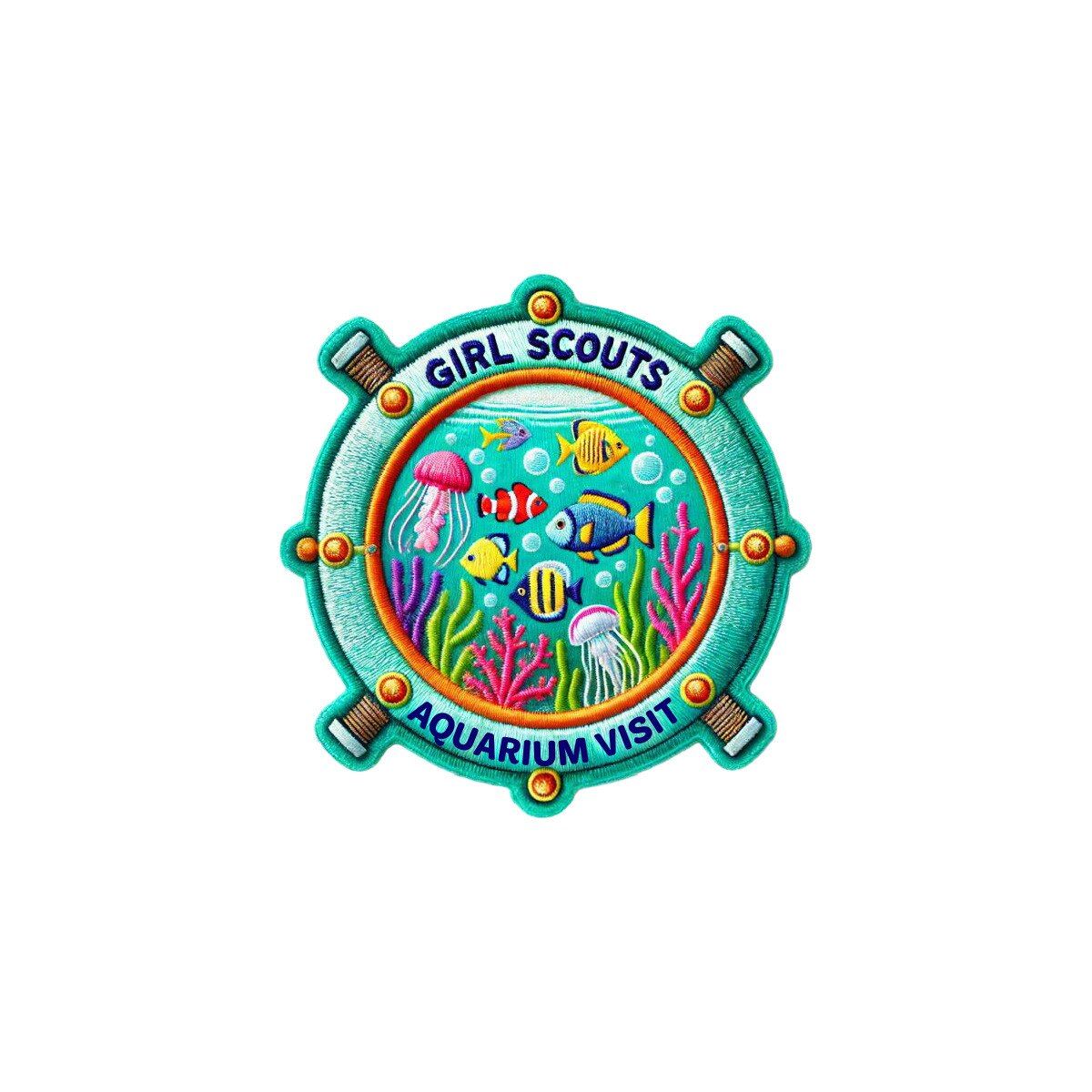 Aquarium Visit Iron-On Patch