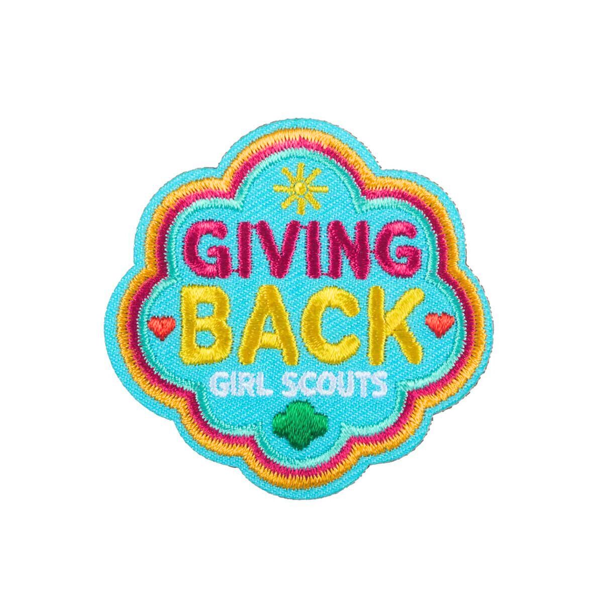 Giving Back Burst Iron-On Patch