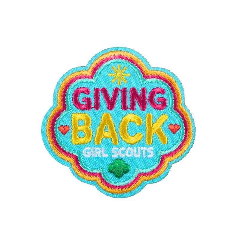 Giving Back Burst Iron-On Patch