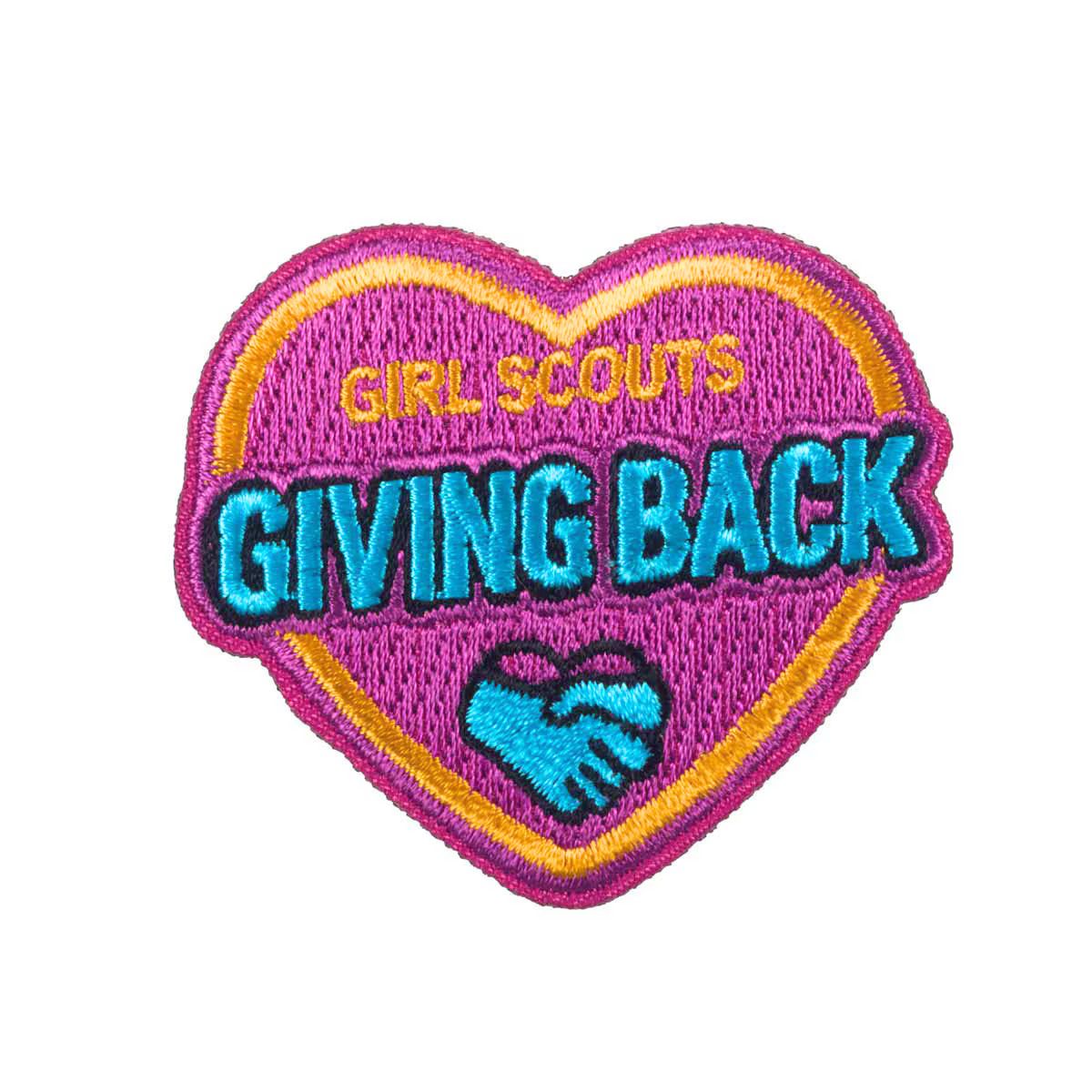 Giving Back Heart Iron-On Patch