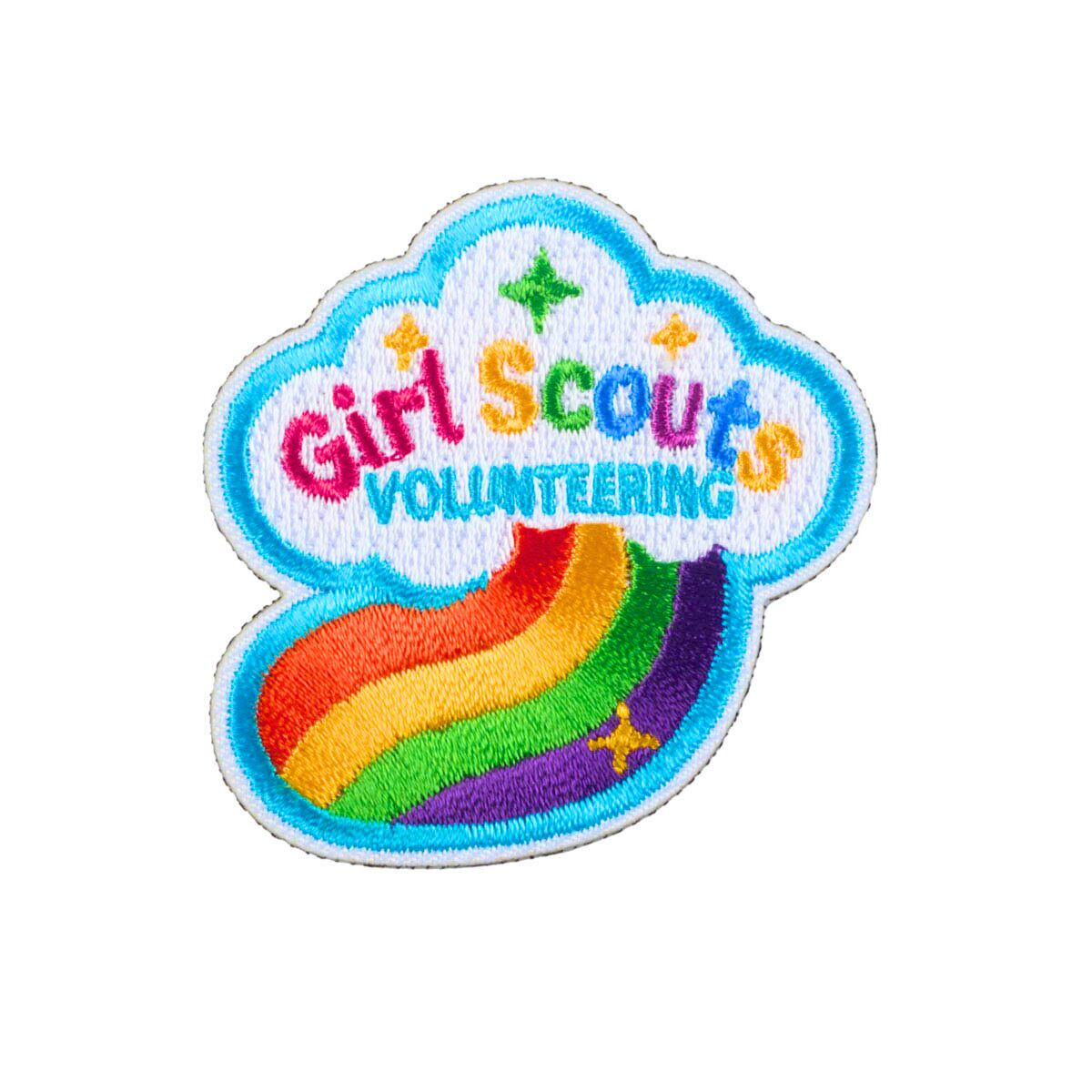 Volunteering Cloud Iron-On Patch