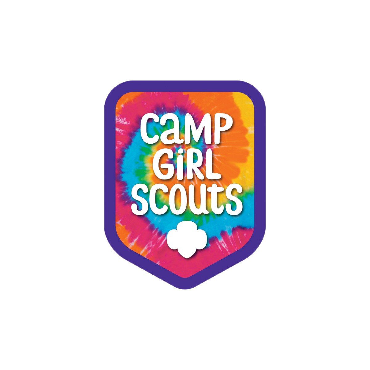 Camp Girl Scouts Tie Dye Sew-On Patch