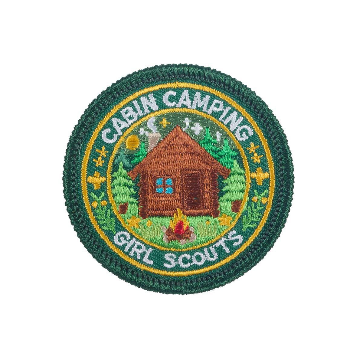Cabin Camping Iron-On Patch
