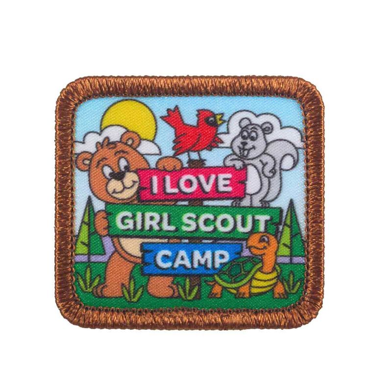 I LOVE GS CAMP SEW ON PATCH