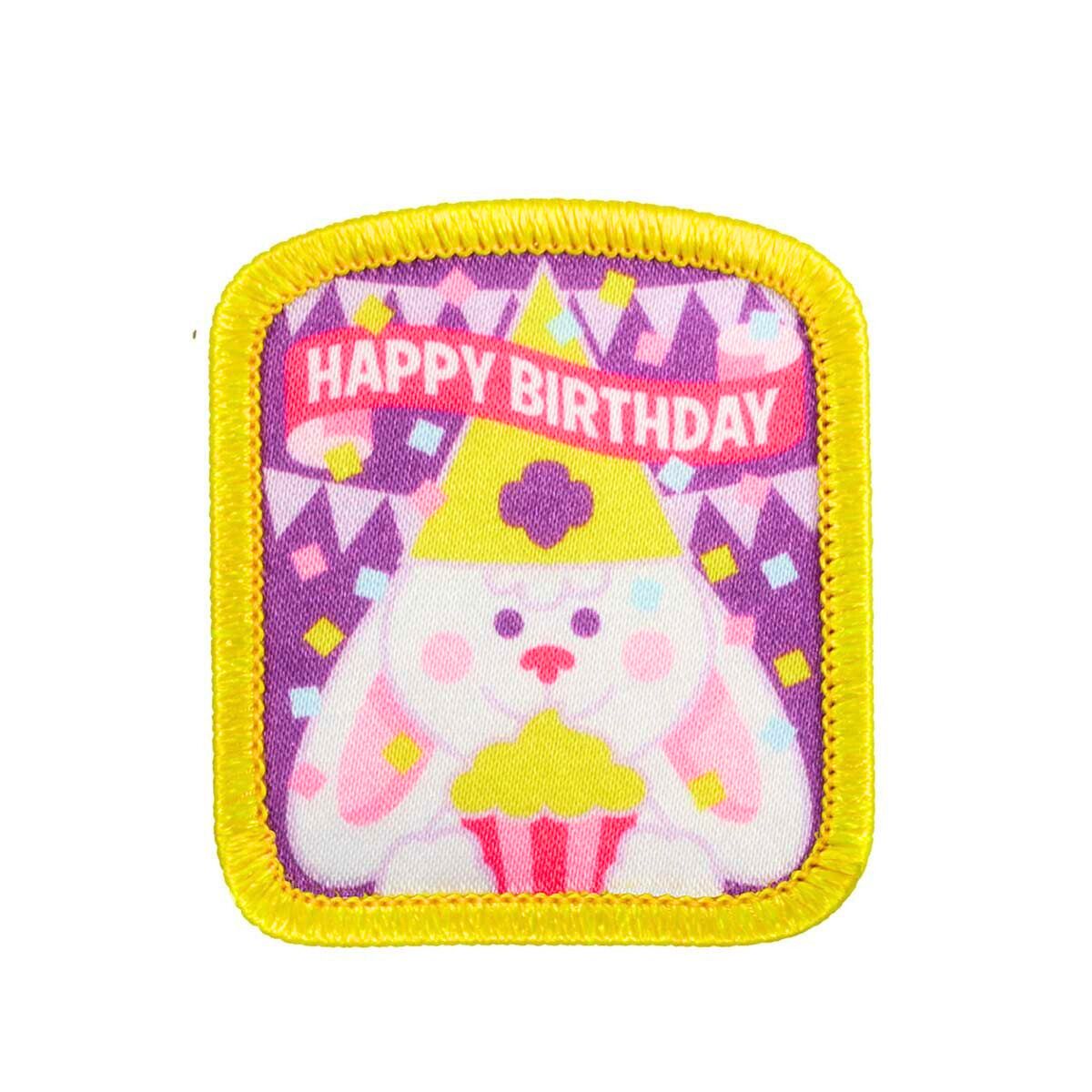 Happy Birthday Bunny Sew-On Patch
