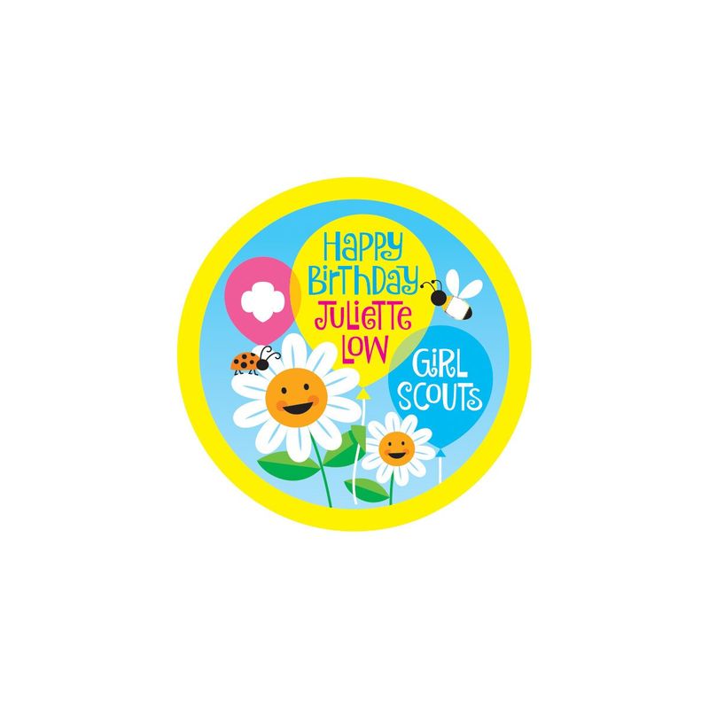 Happy Birthday Juliette Low Sew-On Patch