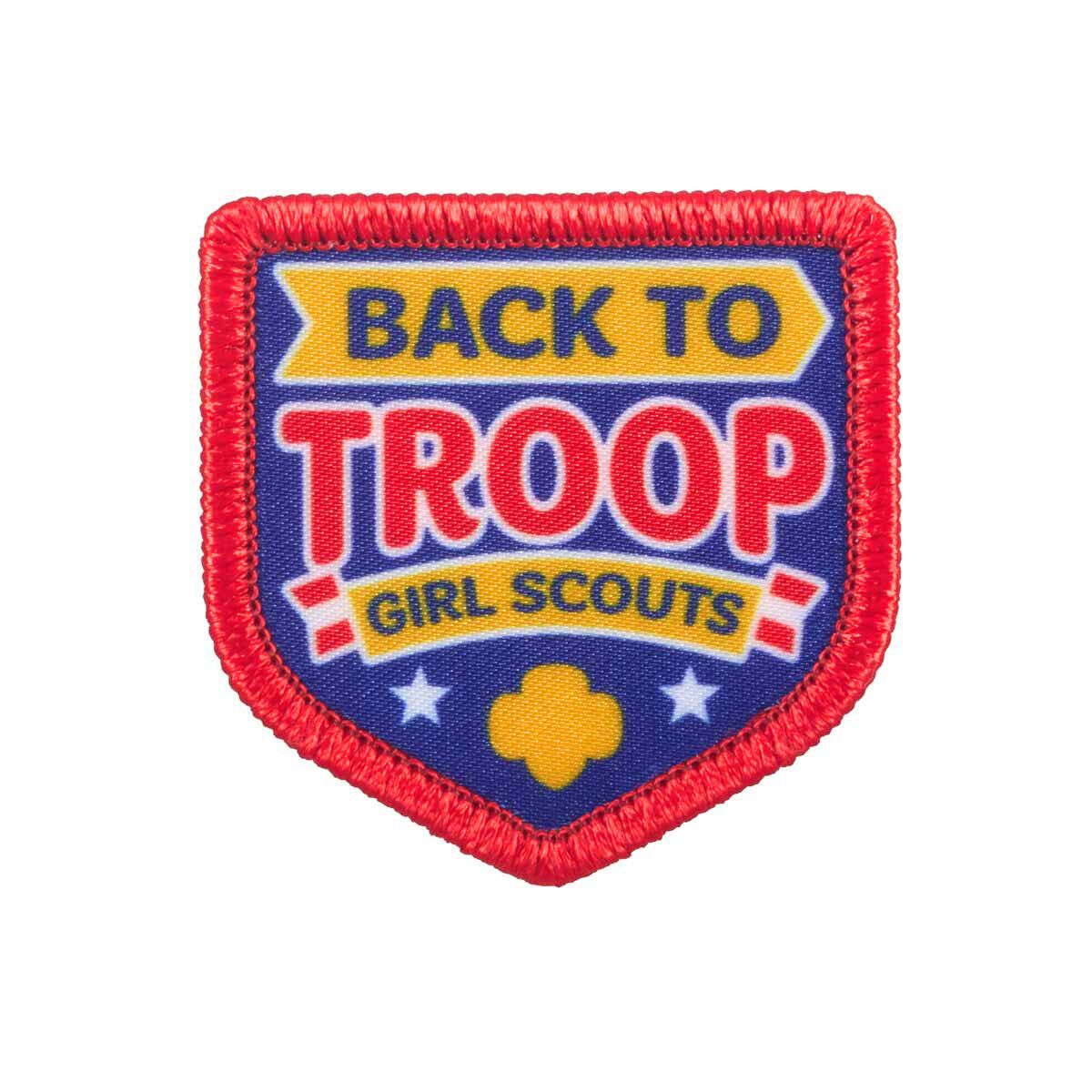 Back To Troop Shield Sew-On Patch