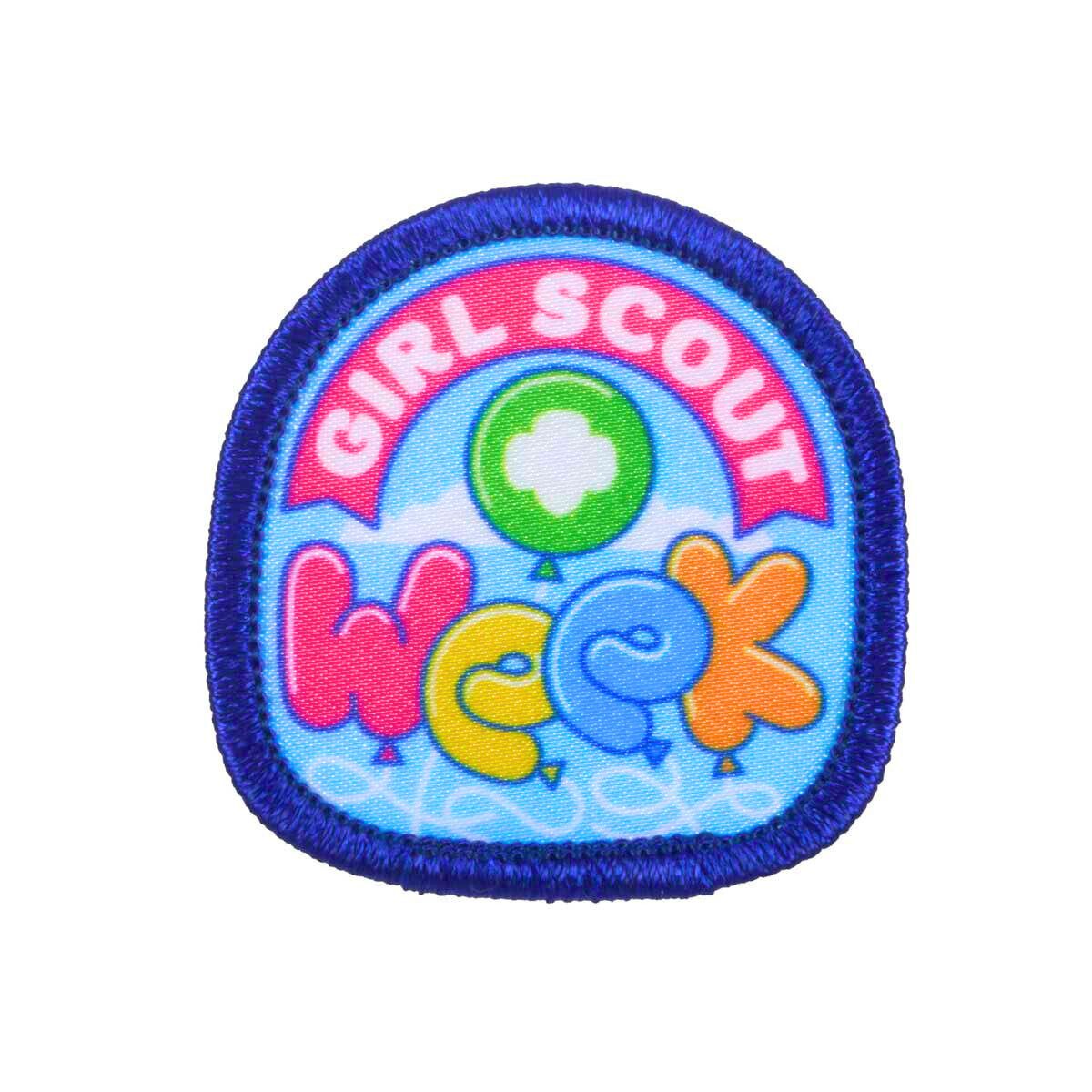 Girl Scout Week Balloons Sew-On Patch
