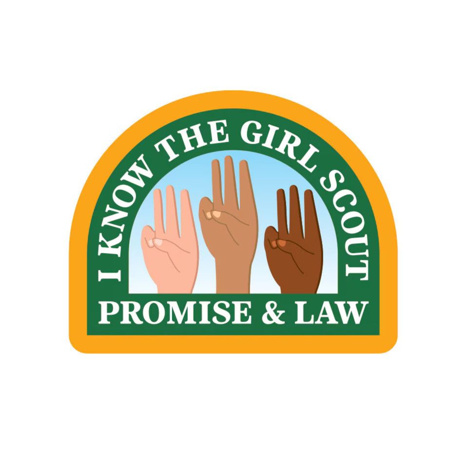 I Know The Girl Scout Promise and Law Sew-On Patch