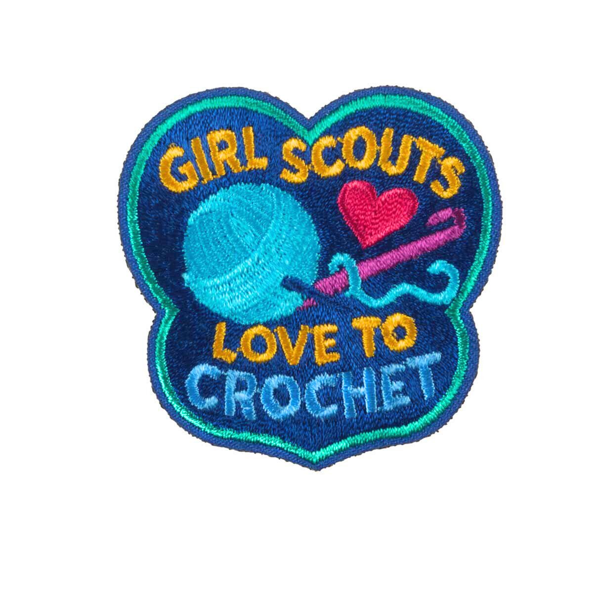 Love to Crochet Heart Iron-On Patch