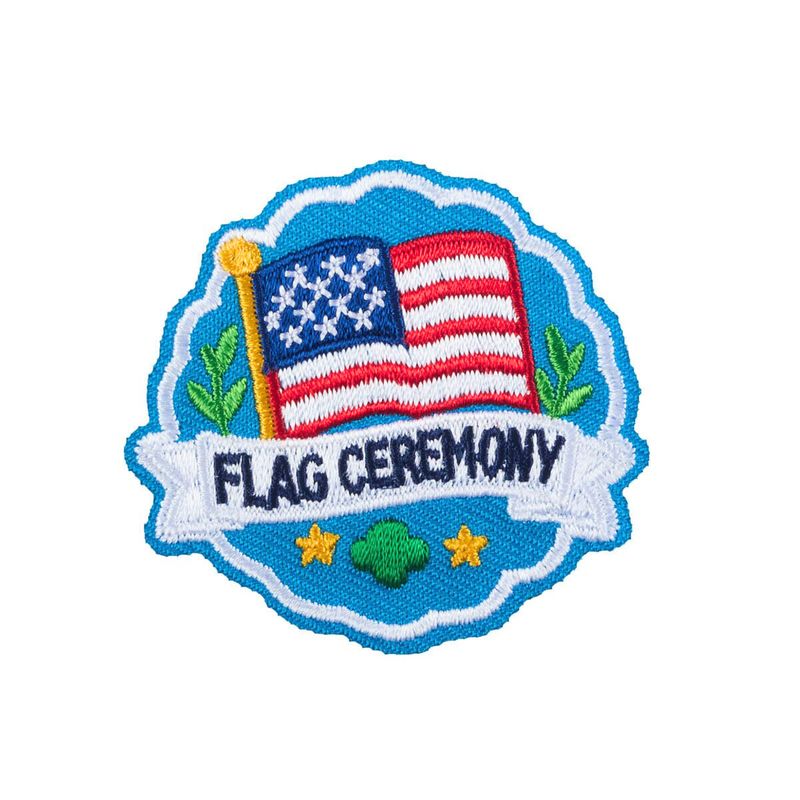 Flag Ceremony Iron-On Patch