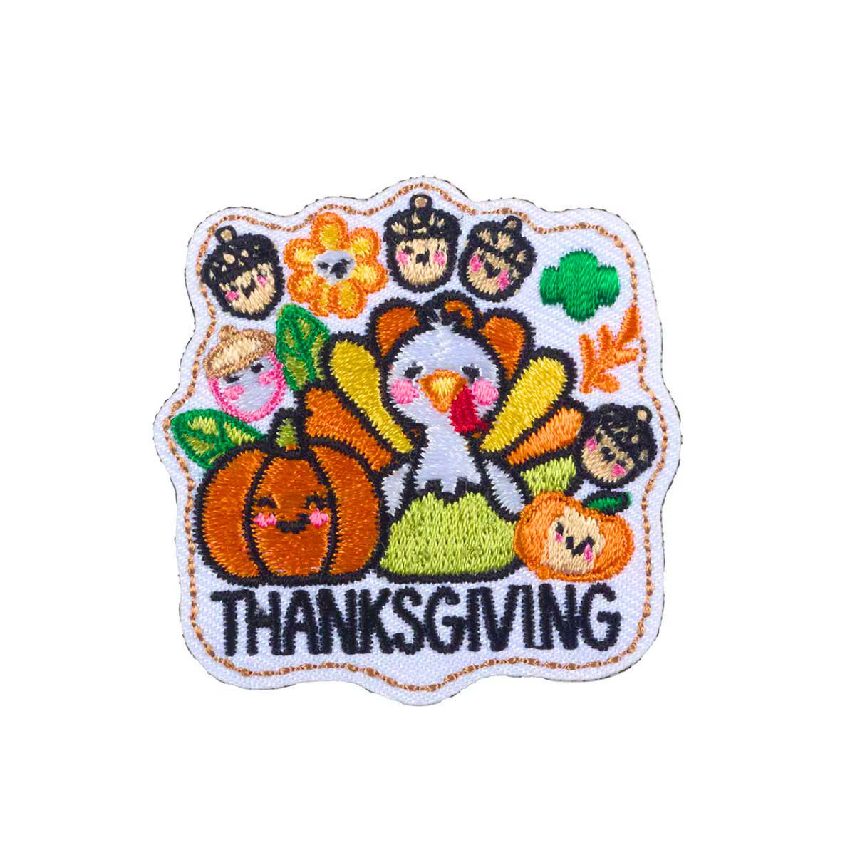 Thanksgiving Turkey Iron-On Patch