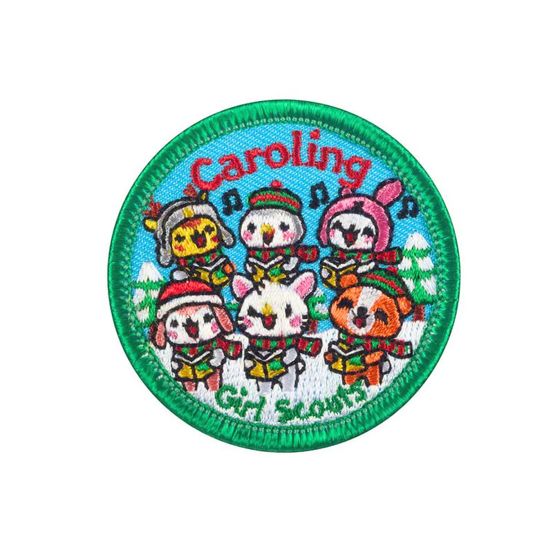 Caroling Animals Iron-On Patch