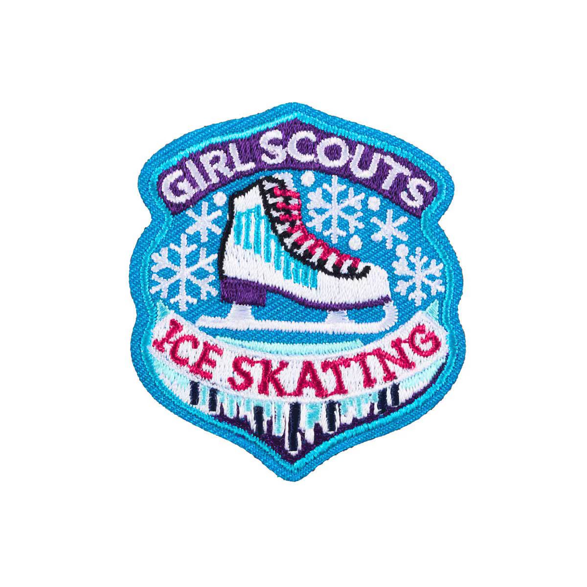 Ice Skating Iron-On Patch