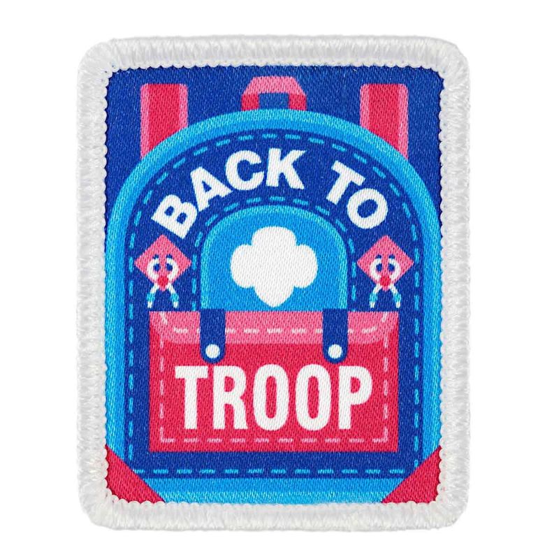 Back to Troop Backpack Patch