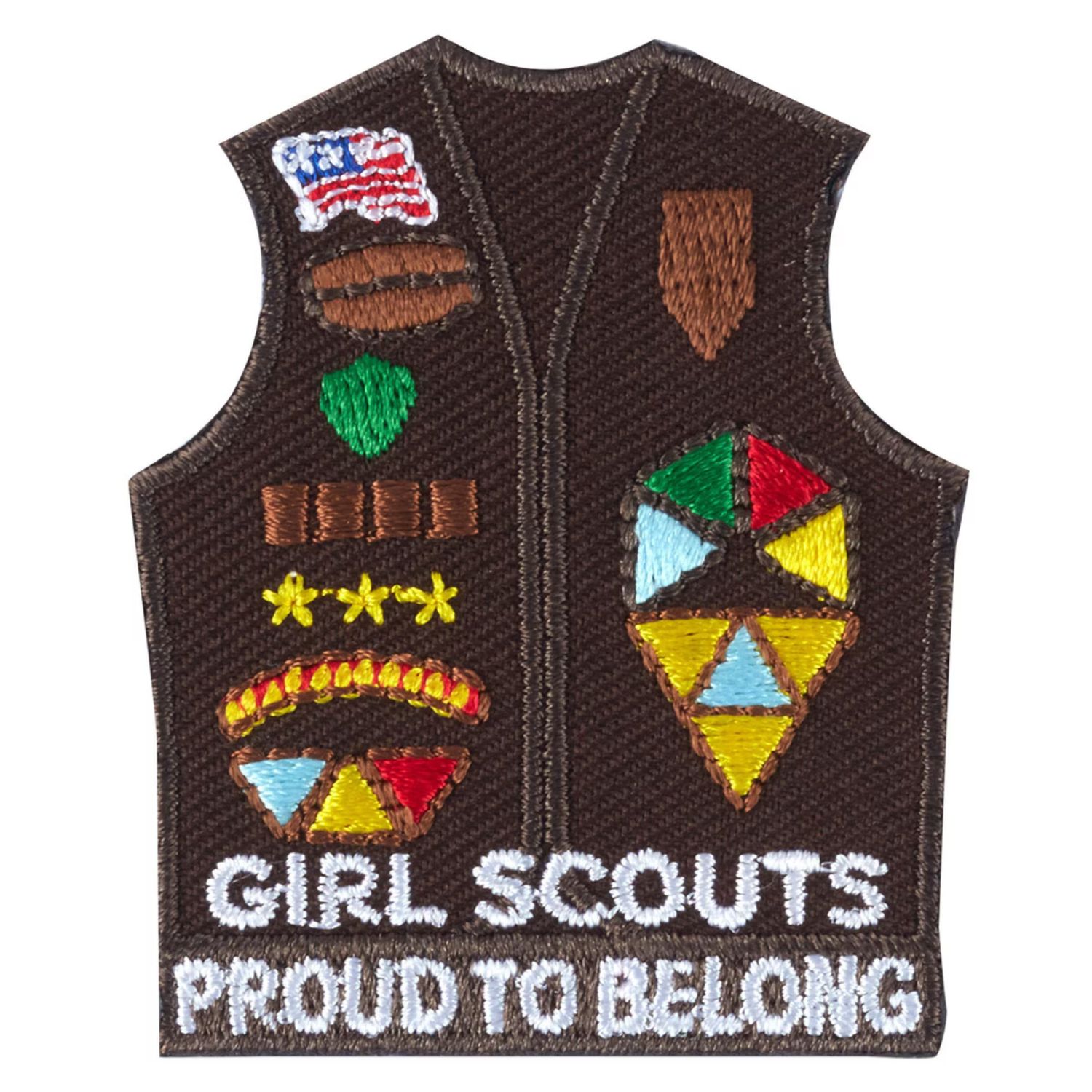 Brownie Vest with Insignia Patch