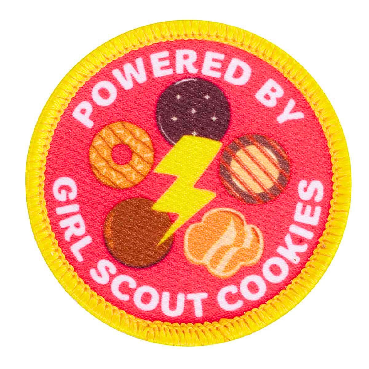 Powered By Girl Scout Cookies Sew-On Patch