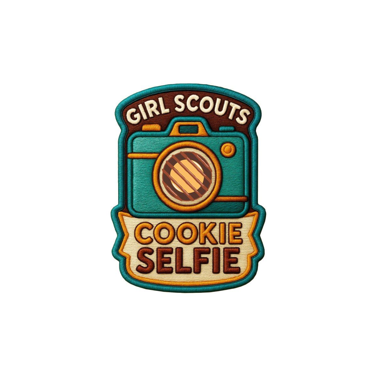 Cookie Selfie Iron-On Patch