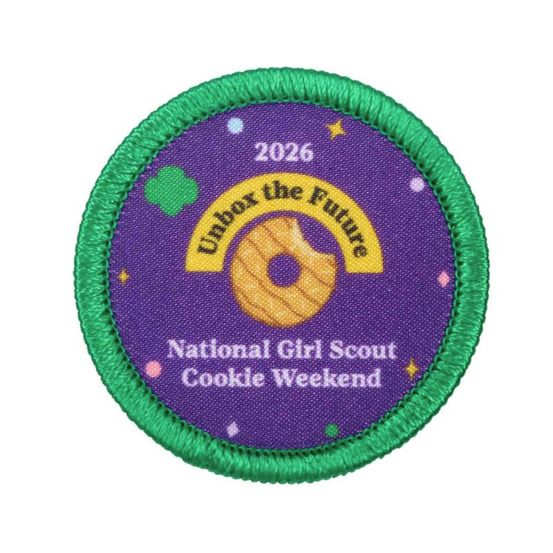 2026 National Girl Scout Cookie Weekend Sew-On Patch