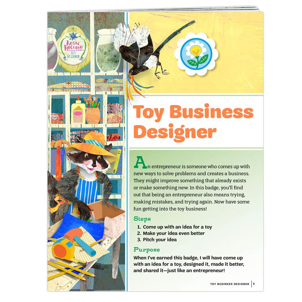 Daisy Toy Business Designer Badge Requirements Pamphlet