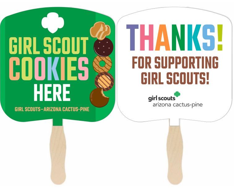 Cookies Here Hand Fan