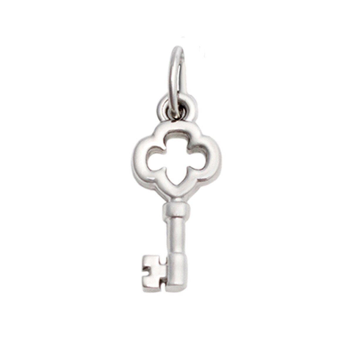 Charming Jewelry Silver Key Charm