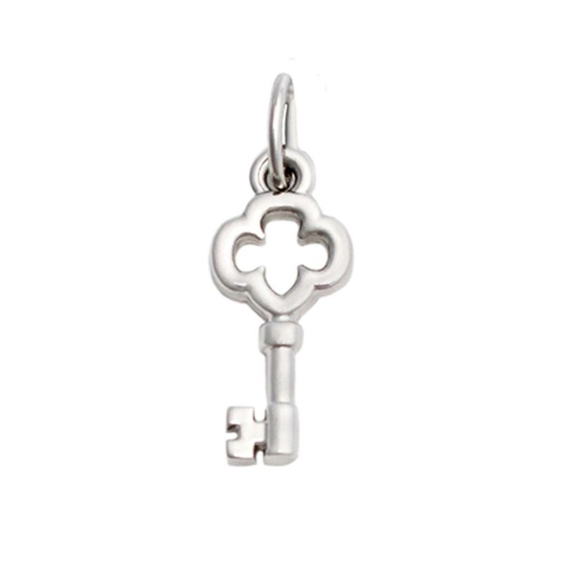 Charming Jewelry Silver Key Charm