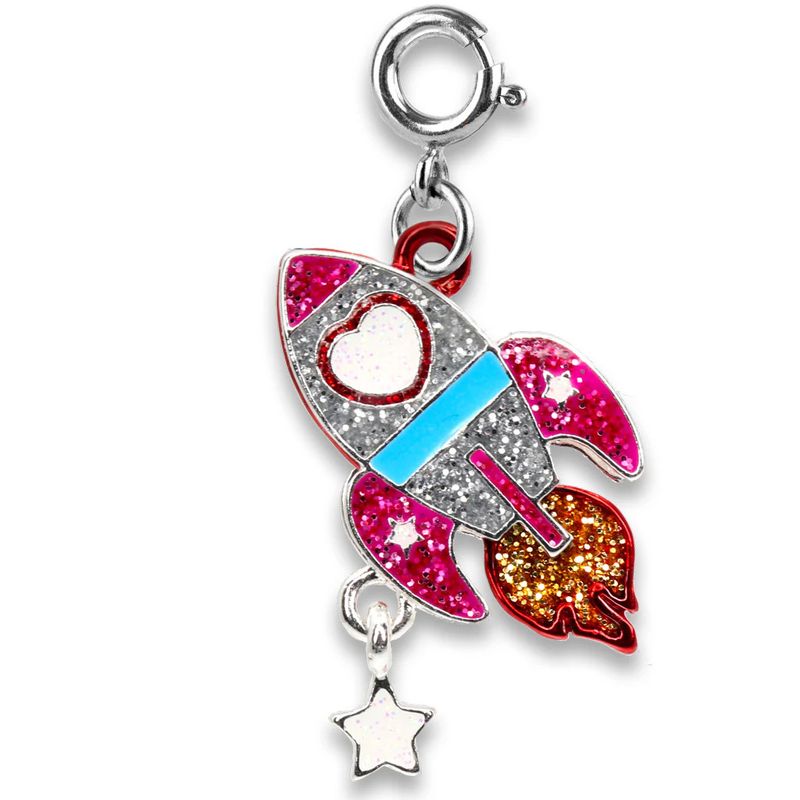 Charm It Glitter Rocket Charm