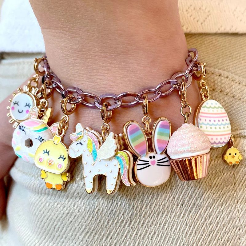 Charm It Gold Unicorn Donut Charm