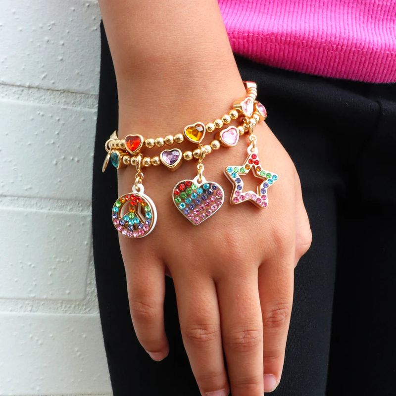Charm It Rainbow Sparkle Star Charm