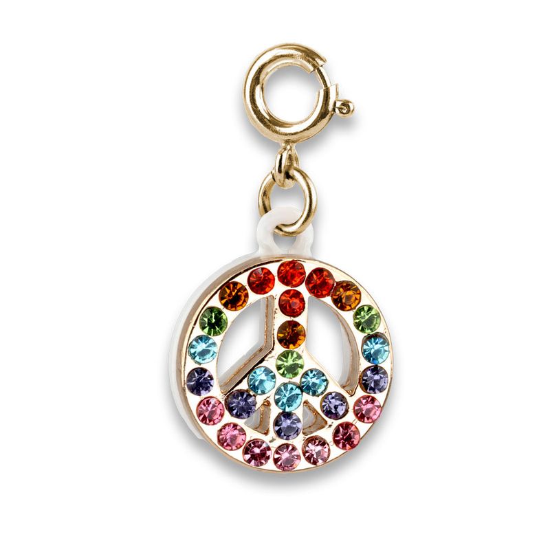 Charm It Rainbow Sparkle Peace Charm