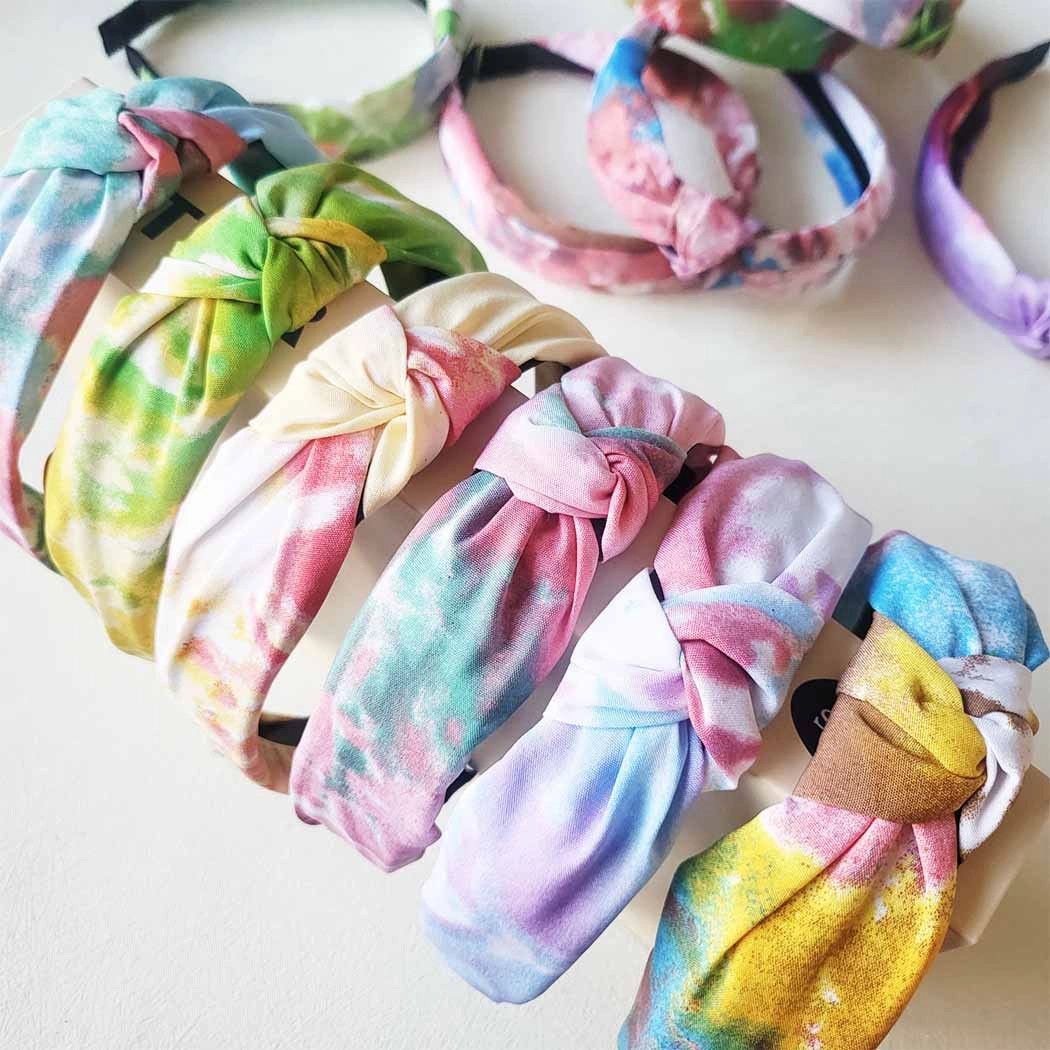 Tie Dye Center Knotted Headband