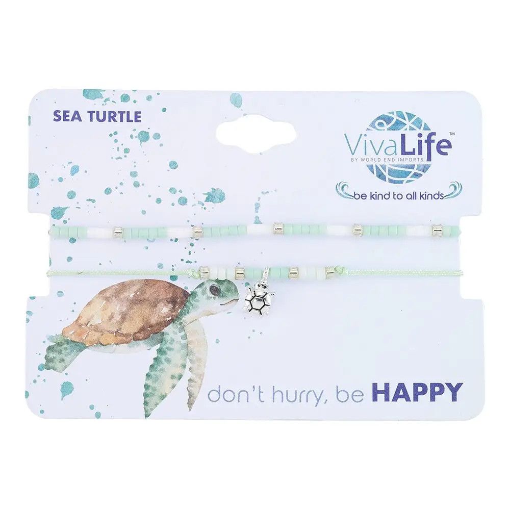 Turtle Seabead Bracelet Set of 2